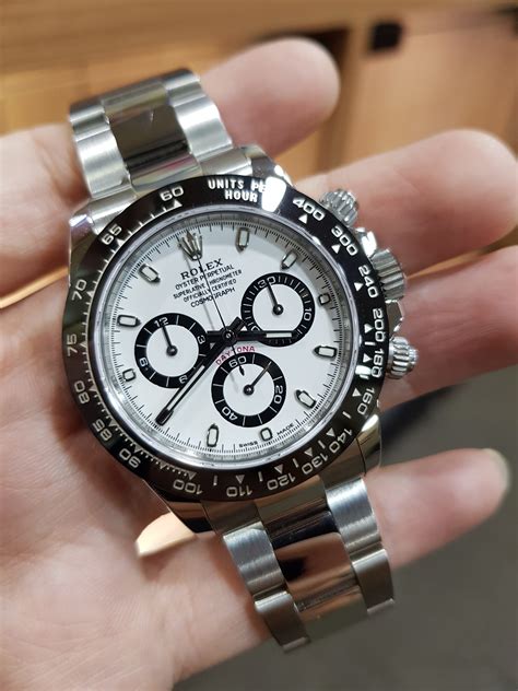 rolex cosmograph daytona on wrist pinterest|rolex daytona panda price chart.